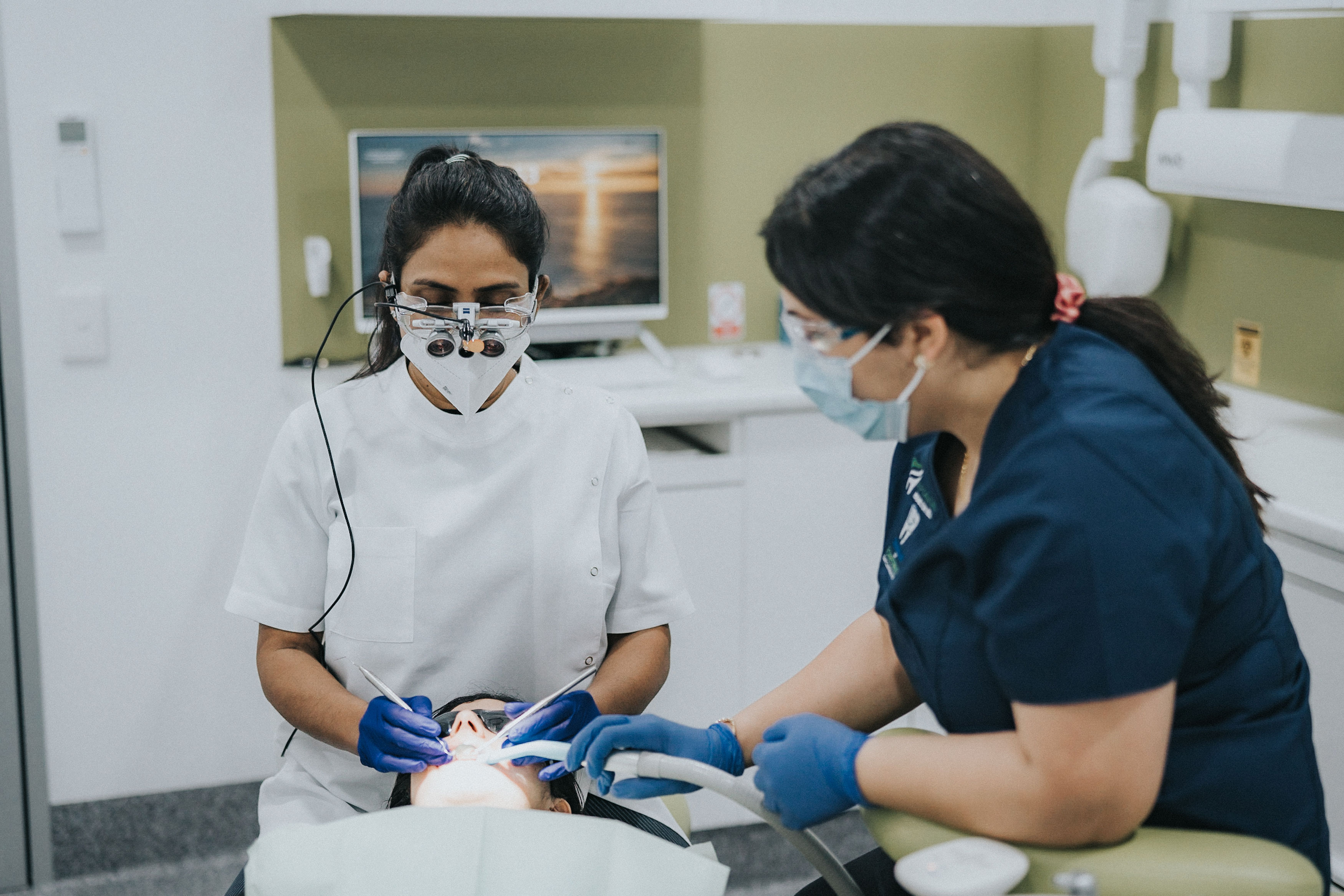 Signature Dental team preparing for a general dentistry appointment