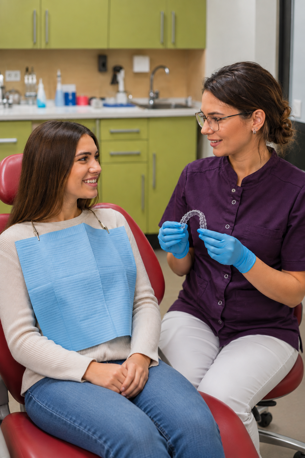 ClearCorrect aligners appointment discussion at Signature Dental