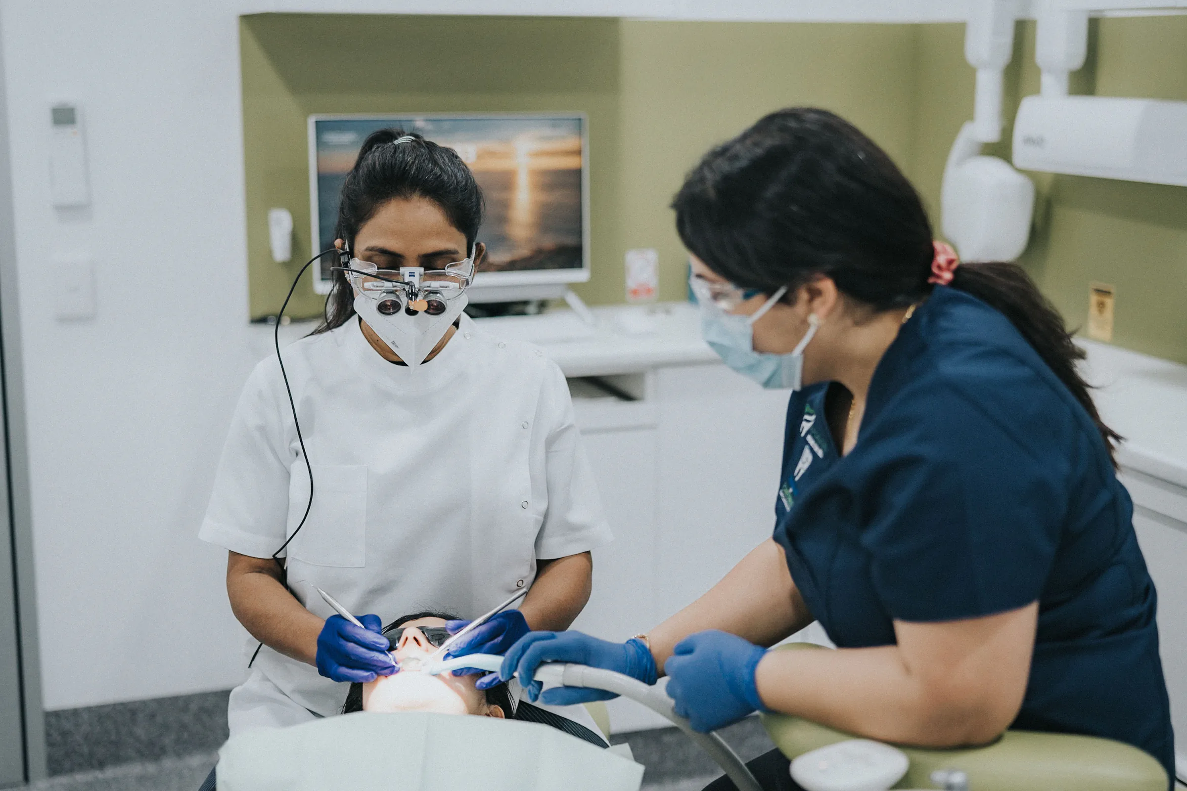 Signature Dental team preparing for a general dentistry appointment