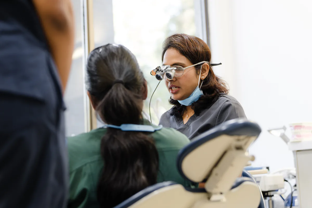 Root canal therapy next steps being explained at Signature Dental