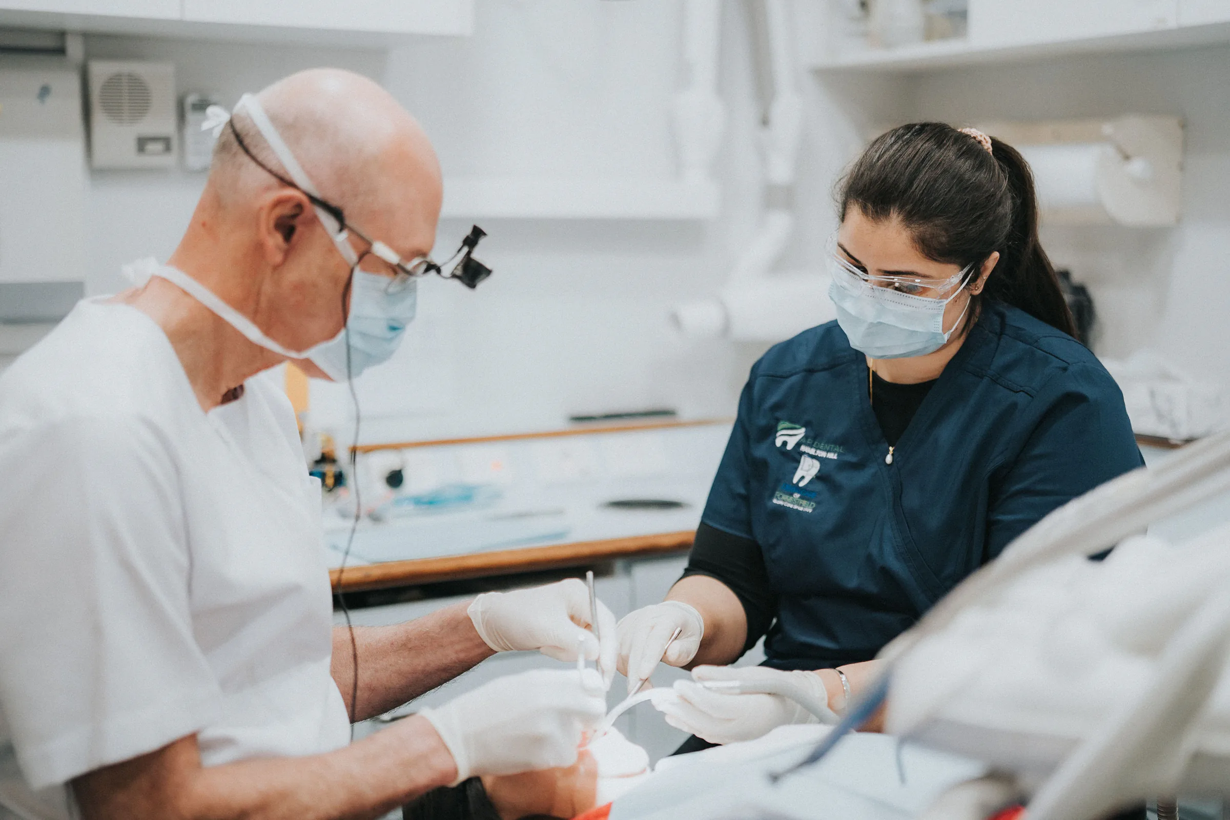 Signature Dental team preparing for a general dentistry appointment