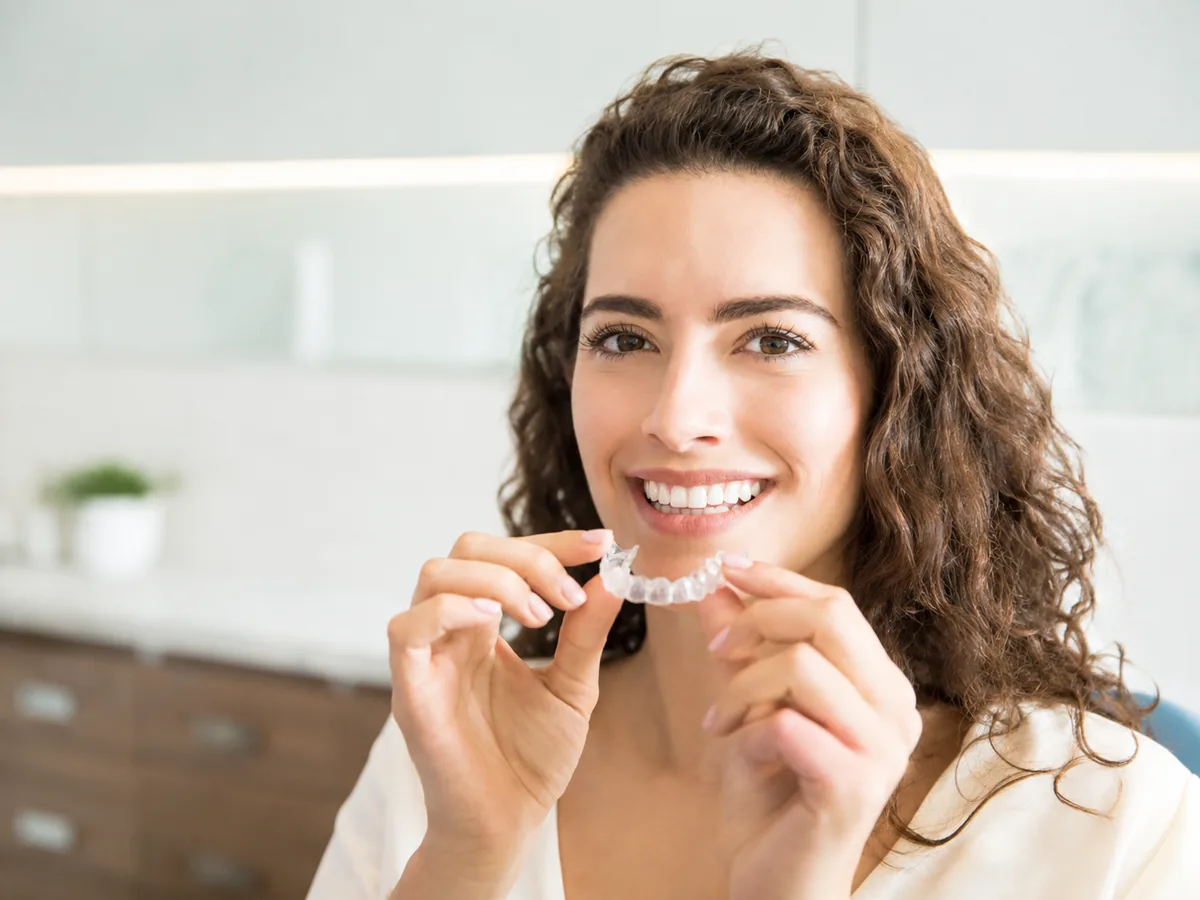 Invisalign aligner planning discussion with a patient