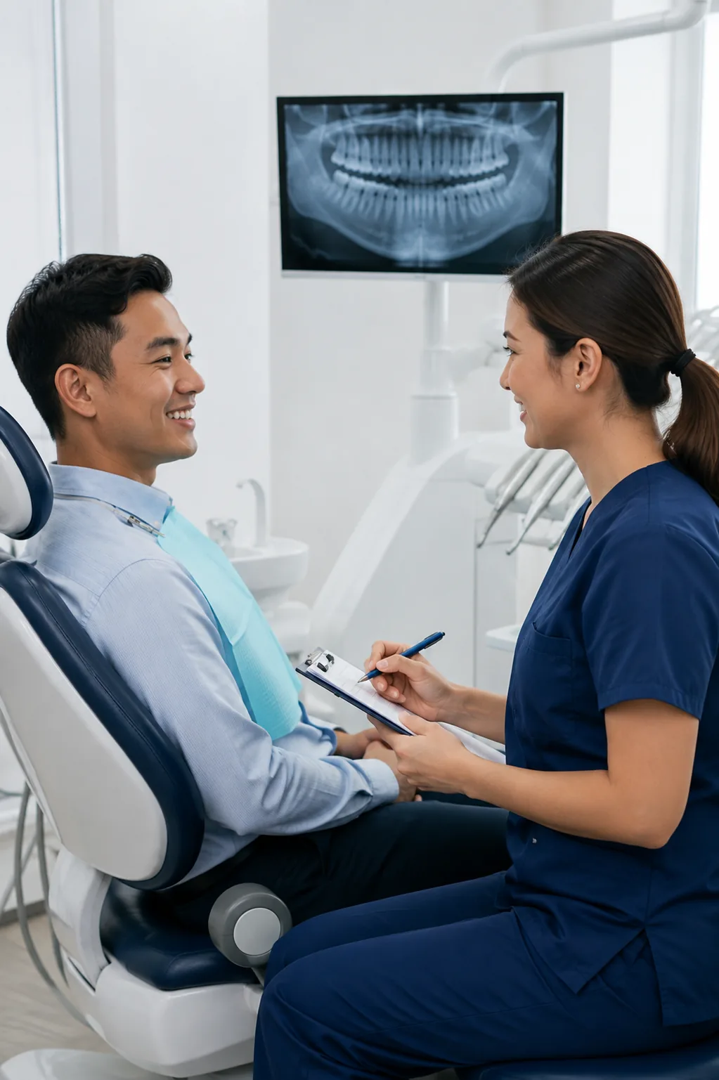 Dental bridges appointment discussion at Signature Dental