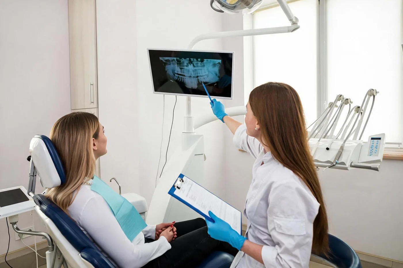 Dental crowns appointment discussion at Signature Dental