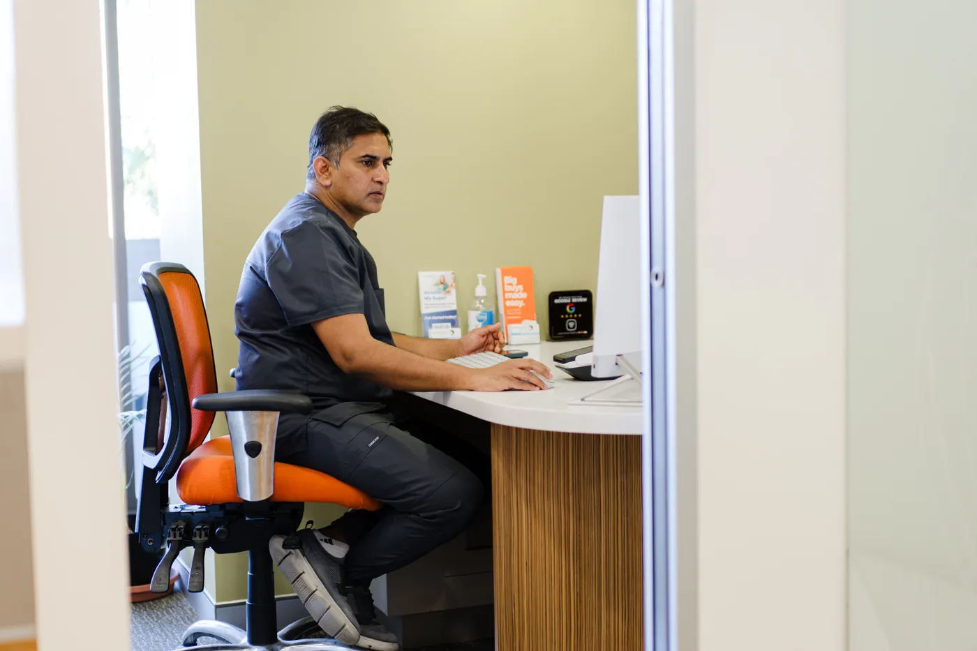 Dental assessment before nervous-patient support planning